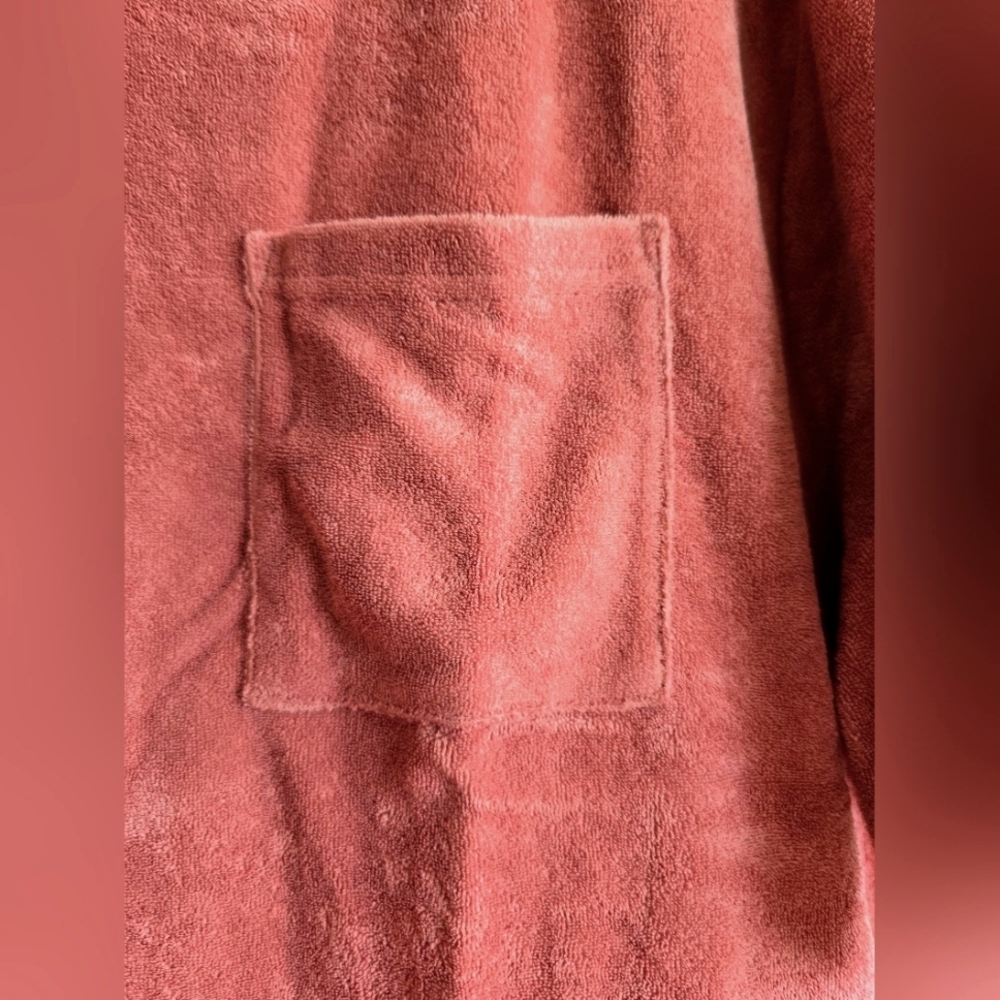 NWT! GAP, Towel Terry Boxy Cropped T-Shirt, Cedarwood brown, Size Large $$44.95 - Picture 7 of 8